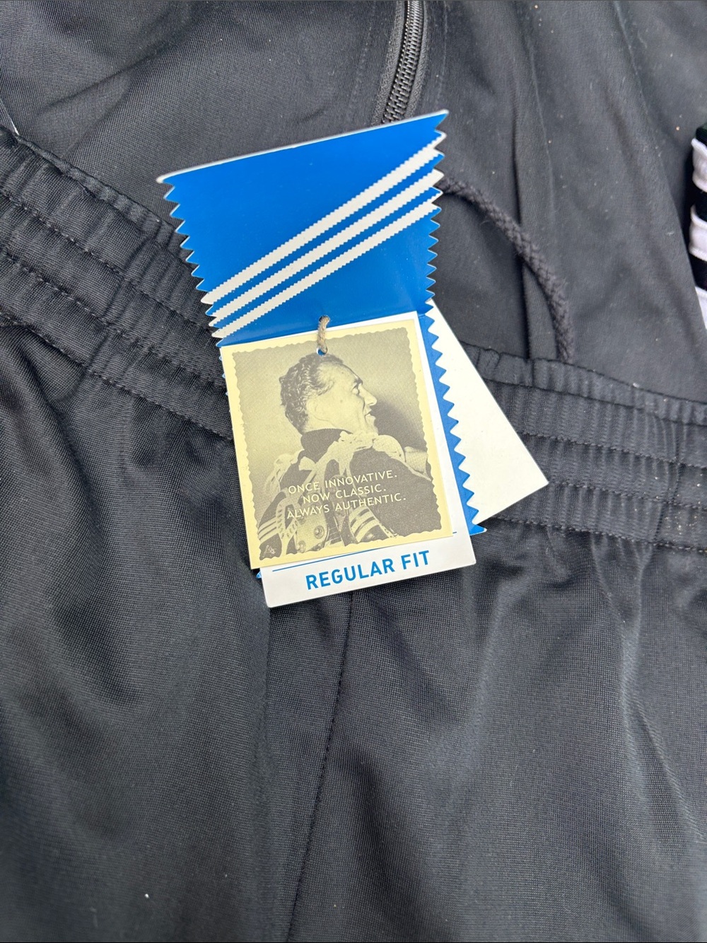Original RUN D MC ADIDAS Black Track Jacket and Pants Set with White Stripes - Picture 3 of 5